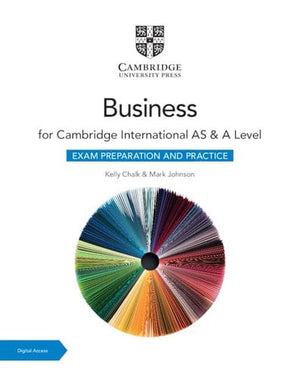 Front Cover Of Cambridge International AS & A Level Business Exam Preparation and Practice with Digital Access (2 Years)
