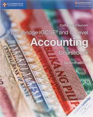 Front Cover Of Cambridge IGCSE and O Level Accounting Coursebook