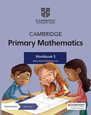 Front Cover Of Cambridge Primary Mathematics Workbook 5 with Digital Access (1 Year)