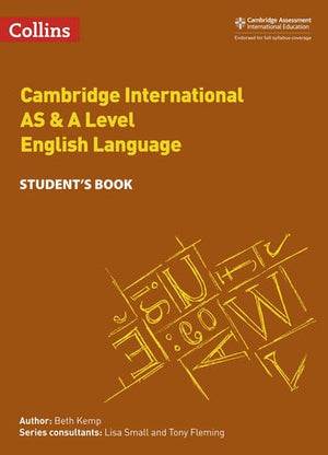 Front Cover Of Collins Cambridge International AS & A Level English Language Student's Book