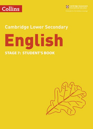 Front Cover Of Collins Cambridge Lower Secondary English Student's Book Stage 7