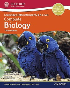 Front Cover Of Oxford Cambridge International AS & A Level Complete Biology Coursebook
