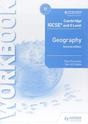 Front Cover Of Hodder Cambridge IGCSE and O Level Geography Workbook 3rd Edition