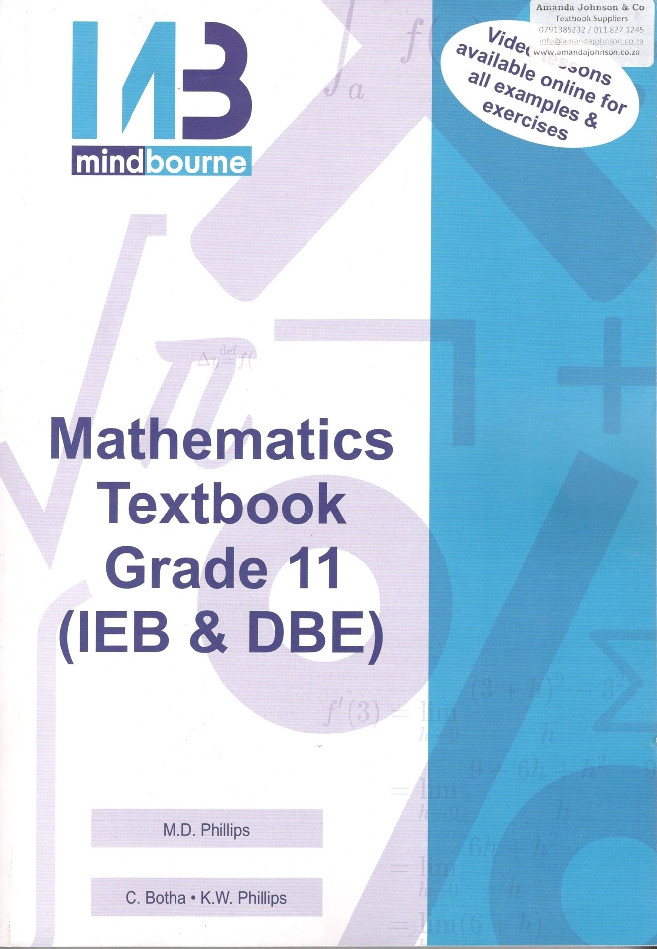 Maths: Mindbourne Mathematics Grade 11 Textbook & Video License