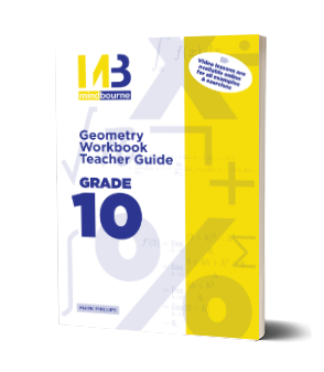 Front Cover Of Mindbourne Grade 10 Geometry Workbook Teacher Guide