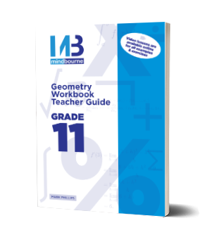 Front Cover Of Mindbourne Grade 11 Geometry Workbook Teacher Guide