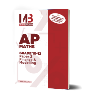 Front Cover Of Mindbourne Grade 10-12 Paper 2 Finance and Modelling Textbook
