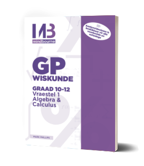 Front Cover Of Mindbourne Graad 10-12 Vraestel 1 Algebra en Calculus Handboek