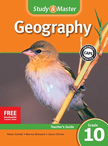 Front Cover Of Study & Master Geography Teacher's Guide Grade 10