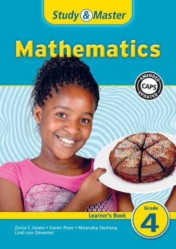 Front Cover Of Study & Master Mathematics Learner's Book Grade 4
