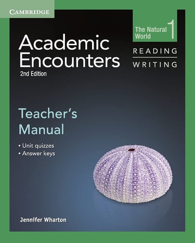 Front Cover Of Academic Encounters Level 1 Teacher's Manual Reading and Writing