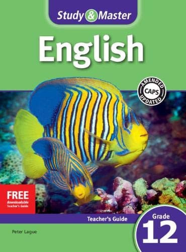 Front Cover Of Study & Master English First Additional Language Teacher's Guide Grade 12