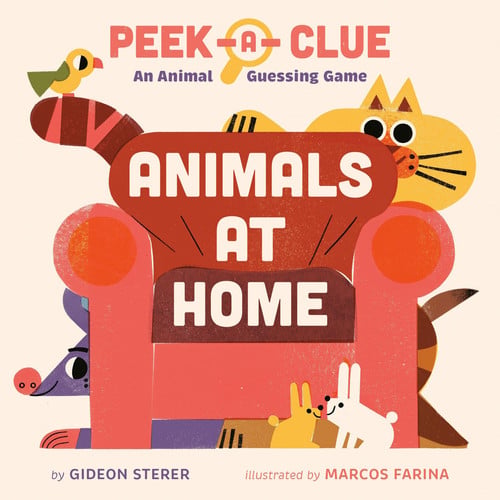 Front Cover Of Peek-a-Clue: Animals at Home BB