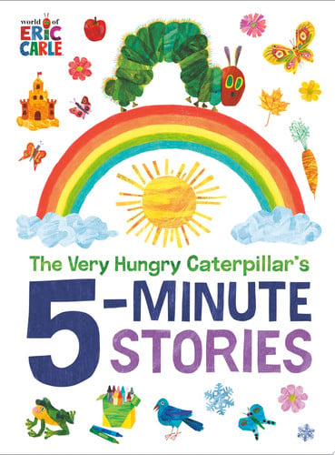 Front Cover Of Very Hungry Caterpillars 5 Minute Storie