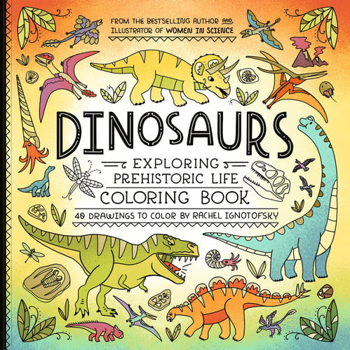 Front Cover Of Dinosaurs Coloring Book