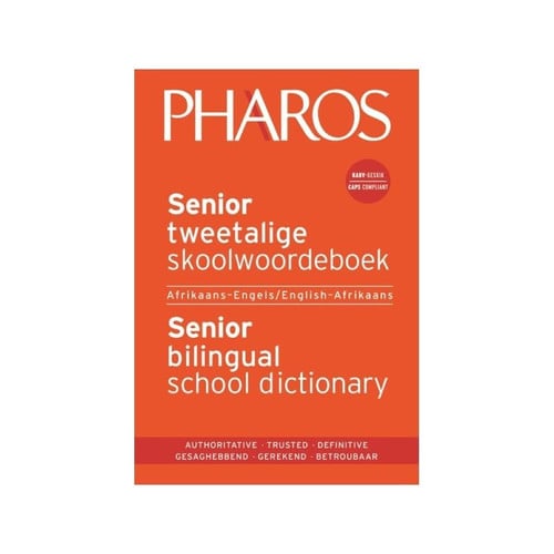 Front Cover Of Senior tweetalige skoolwoordeboek/Senior bilingual school dictionary