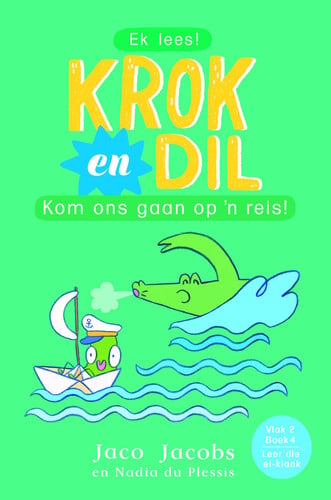 Front Cover Of Krok En Dil Vlak 2Boek 04:Kom Ons Gaan Op Reis