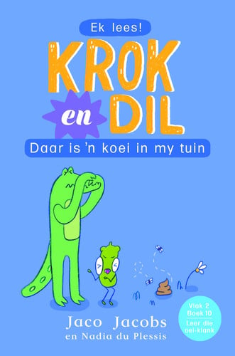 Front Cover Of Krok En Dil Vlak 2Boek 10: Daar Is 'N Koei In