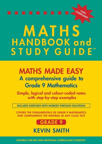 Front Cover Of MATHS HANDBOOK & STUDY GUIDE - Grade 9