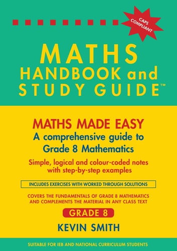 Front Cover Of MATHS HANDBOOK & STUDY GUIDE - Grade 8