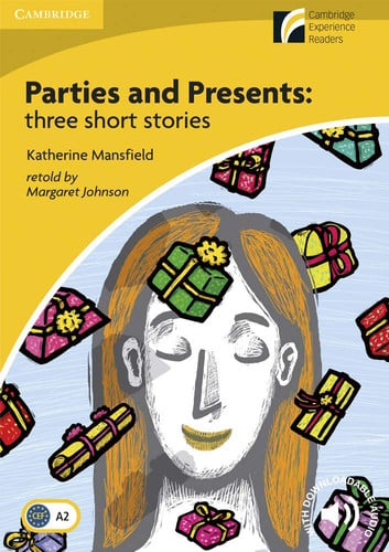 Front Cover Of Parties and Presents Three Short Stories Level 2 Elementary Lower intermediate