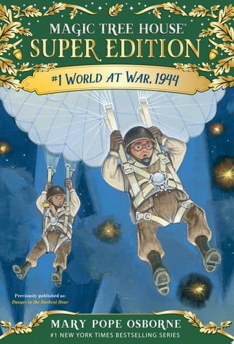 Front Cover Of Magic Tree House Super  01: World at War