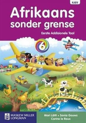 Front Cover Of Afrikaans Sonder Grense Graad 6 Leerderboek Eerste Addisionele Taal