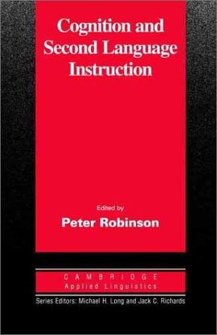 Front Cover Of Cognition and Second Language Instruction