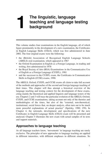 Front Cover Of A Modular Approach to Testing English Language Skills