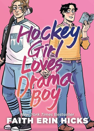 Front Cover Of Hockey Girl Loves Drama Boy Hb