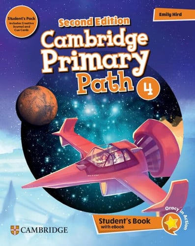 Front Cover Of Cambridge Primary Path Level 4 Student's Book with My Creative Journal, Cue Cards and eBook