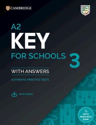 Front Cover Of A2 Key for Schools 3 Student's Book with Answers with Digital Pack