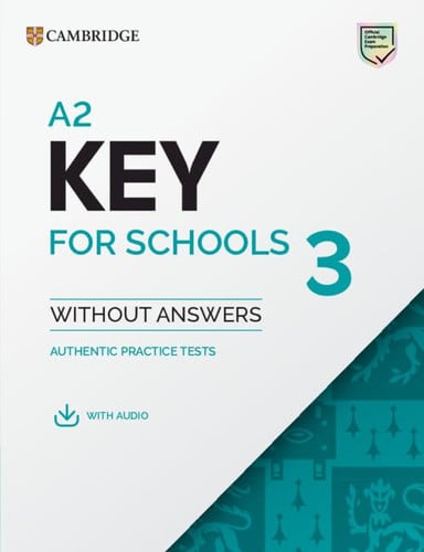 Front Cover Of A2 Key for Schools 3 Student's Book without Answers with Digital Pack