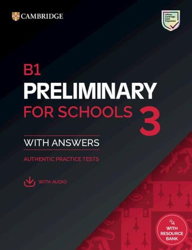 Front Cover Of B1 Preliminary for Schools 3 Student's Book with Answers with Digital Pack Student's Book with answers with Digital Pack