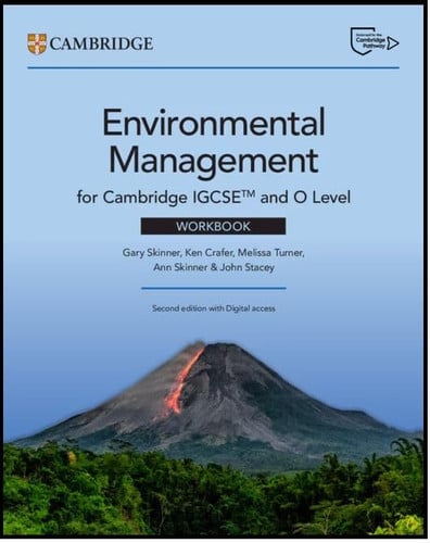 Front Cover Of Cambridge International IGCSE™ and O Level Environmental Management Workbook with Digital Access (2 Years)