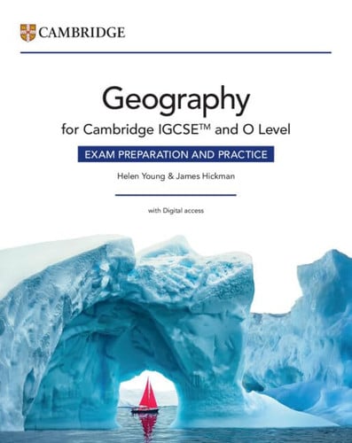 Front Cover Of NEW Cambridge IGCSE™ and O Level Geography Exam Preparation and Practice with Digital Access (2 Years)