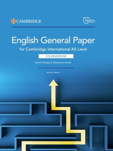 Front Cover Of NEW Cambridge International AS Level English General Paper Coursebook with Digital Access (2 Years)