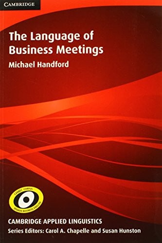 Front Cover Of The Language of Business Meetings