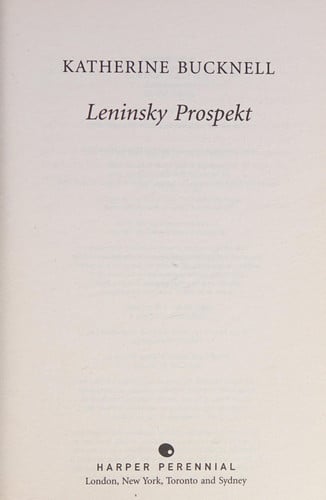 Front Cover Of Leninsky Prospekt P/B
