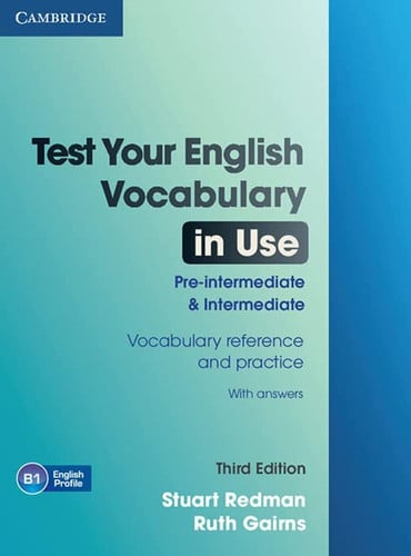 Front Cover Of Test Your English Vocabulary in Use Pre intermediate and Intermediate with Answers
