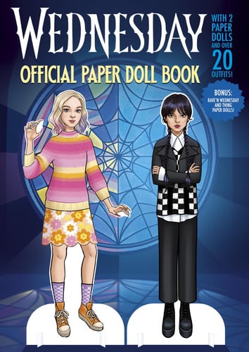 Front Cover Of Wednesday: Official Paper Doll Book