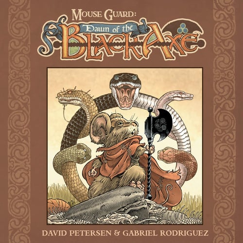 Front Cover Of Mouse Guard: Dawn of the Black Axe