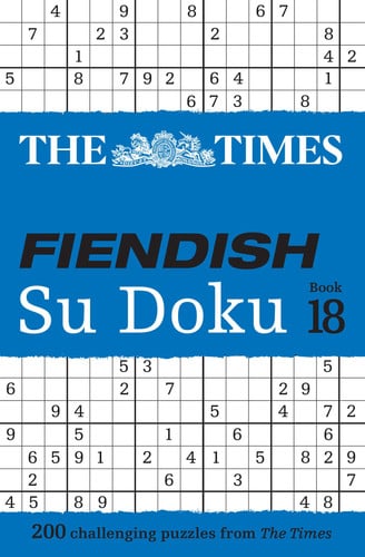Front Cover Of Times Fiendish Su Doku Bk 18 Pb