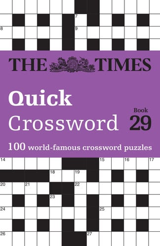 Front Cover Of Times Quick Crossword Bk 29 Pb