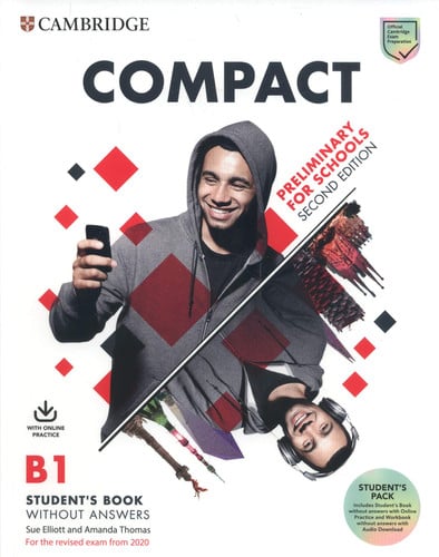 Front Cover Of Compact Preliminary for Schools Student's Book without Answers with Online Practice and Workbook without Answers with Audio Download