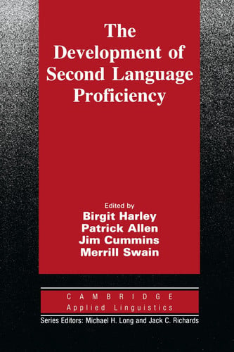 Front Cover Of The Development of Second Language Proficiency