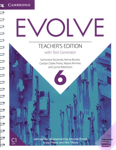 Front Cover Of Evolve Level 6 Teacher's Edition with Test Generator