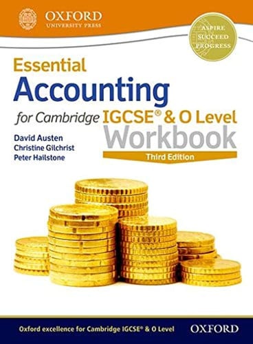 Front Cover Of Oxford Essential Accounting for Cambridge IGCSE Workbook 3rd Edition