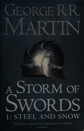Front Cover Of Storm Swords Bk3 Vol1 Song Ice Fire Pb Ri