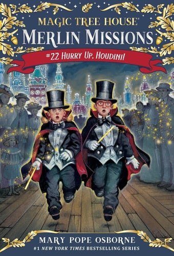 Front Cover Of Merlin Missions 22: Hurry Up Houdini